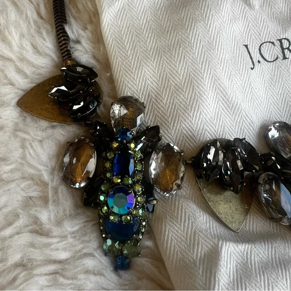 J.Crew Chunky Statement Necklace Retro With Dustbag - Picture 3 of 11